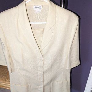 Steilmann 2 piece skirt suit size 10 light green